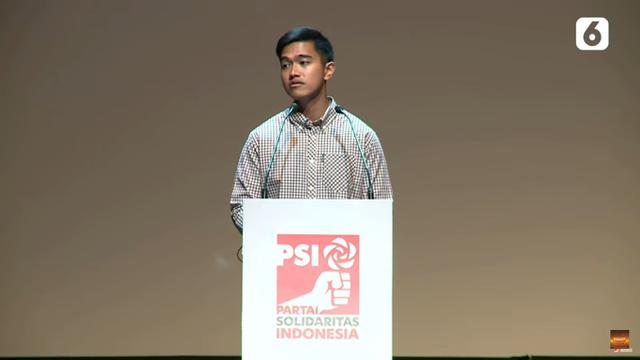 Kaesang Pangarep Ketua Umum Partai Solidaritas Indonesia (PSI)