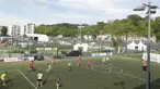 Suasana pertandingan turnamen Street Football World 2016 yang digelar di Sports Dans La Ville, Lyon, Prancis, Rabu (6/7/2016). (Bola.com/Vitalis Yogi Trisna)
