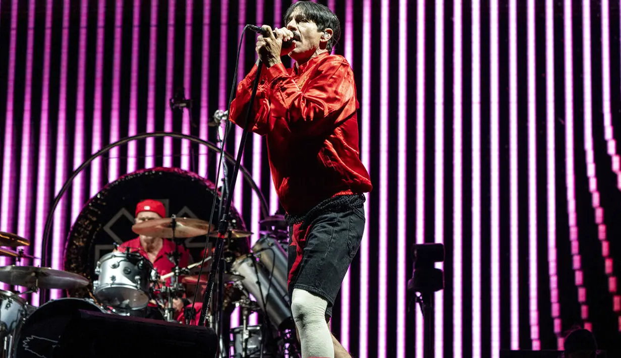 Anthony Kiedis dari Red Hot Chili Peppers. (Foto: Amy Harris/Invision/AP)