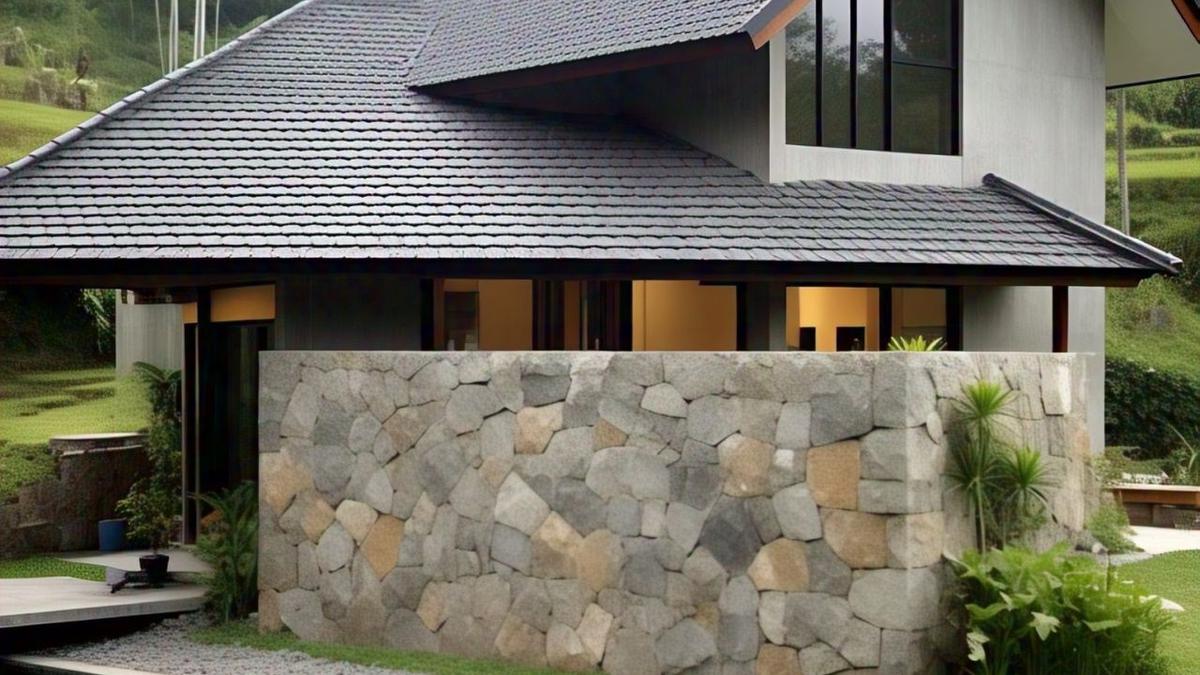 7 Model Dinding Depan Rumah Motif Batu Alam, Tampilkan Kesan Alami dan Sederhana Namun Elegan