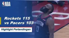 James Harden mencetak 40 poin untuk pergi bersama dengan sembilan assist saat Rockets menang atas Pacers, 115-103.