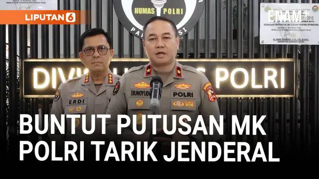 Polri Tarik Perwira Tinggi Irjen Argo dari Kementerian Buntut Putusan MK