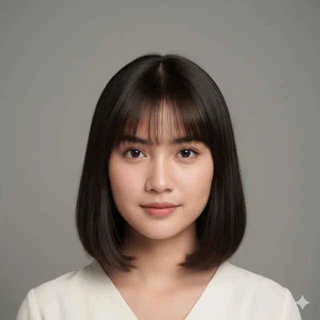 Short Straight Bangs