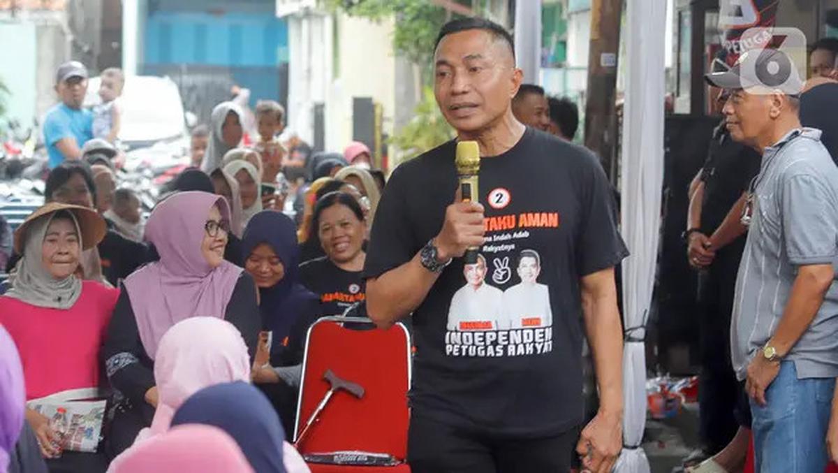 Berkampanye, Cagub Jakarta Nomor Urut 2 Dharma Pongrekun Sambangi Warga Pasar Minggu