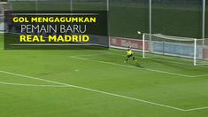 Video gol jarak jauh Sergio Diaz pesepak bola tim Real Madrid Castilla berusia 18 tahun dibuat pada laga Segunda B, Sabtu (3/9/2016).