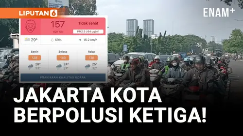 VIDEO: Kualitas Udara Jakarta Terburuk ke-3 Hari ini!