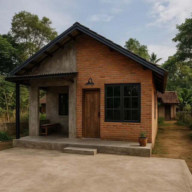 Desain Rumah Kampung Kekinian yang Estetik