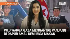 Puluhan warga Palestina di Kota Gaza harus mengantre panjang di sebuah dapur amal untuk mendapatkan makanan. Mereka bergantung pada dapur amal dikarenakan harga bahan makanan yang melonjak tinggi.