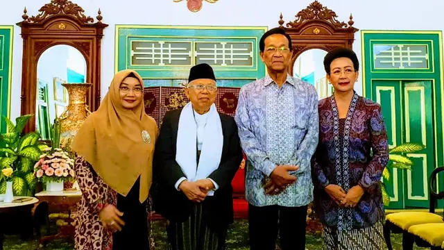 Ma'ruf Amin bertemu dengan Sri Sultan Hamengkubuwono X