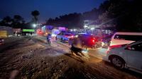 Ratusan kendaraan terjebak macet parah di Sembahe, Deli Serdang, Sumut (Reza Efendi/Liputan6.com)