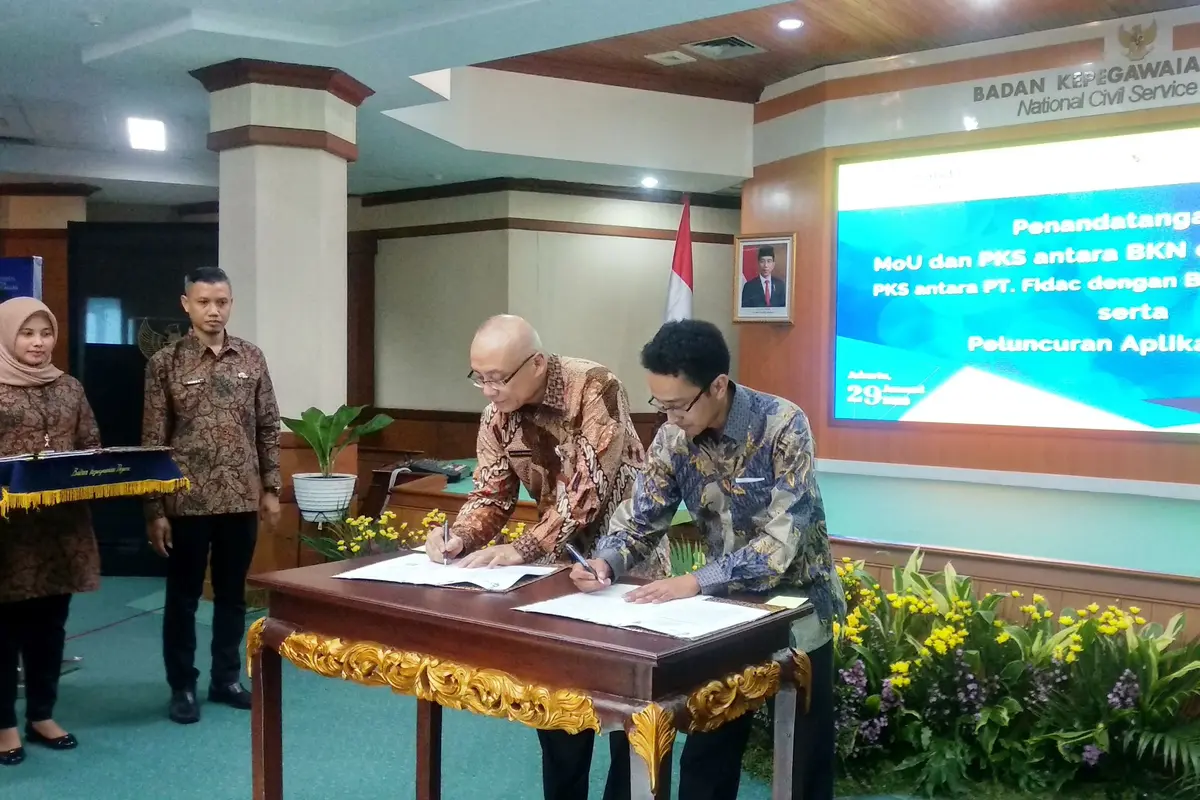 BKN bersama dengan Bank Mantap dan PT Fidac Inovasi Teknologi merilis aplikasi pinjaman murah berbasis Fintech bagi PNS.