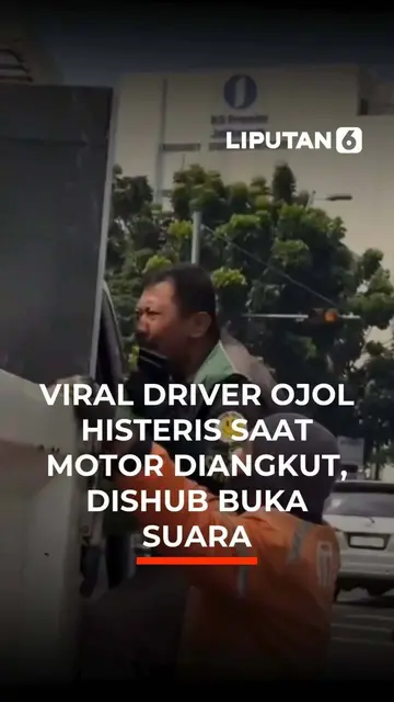 Viral Driver Ojol Histeris Saat Motor Diangkut Dishub Buka Suara
