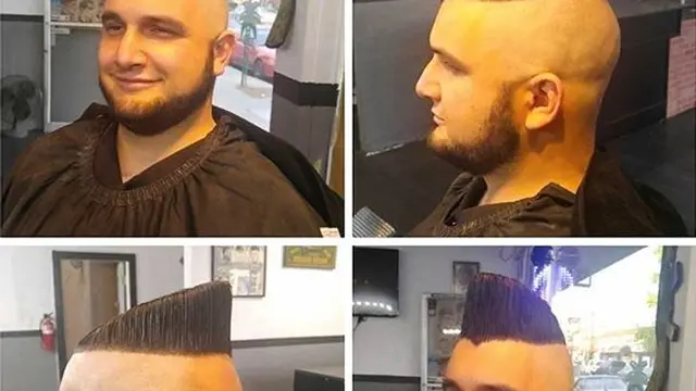 model rambut unik