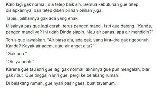 Pasangan zaman now curhat di media sosial.