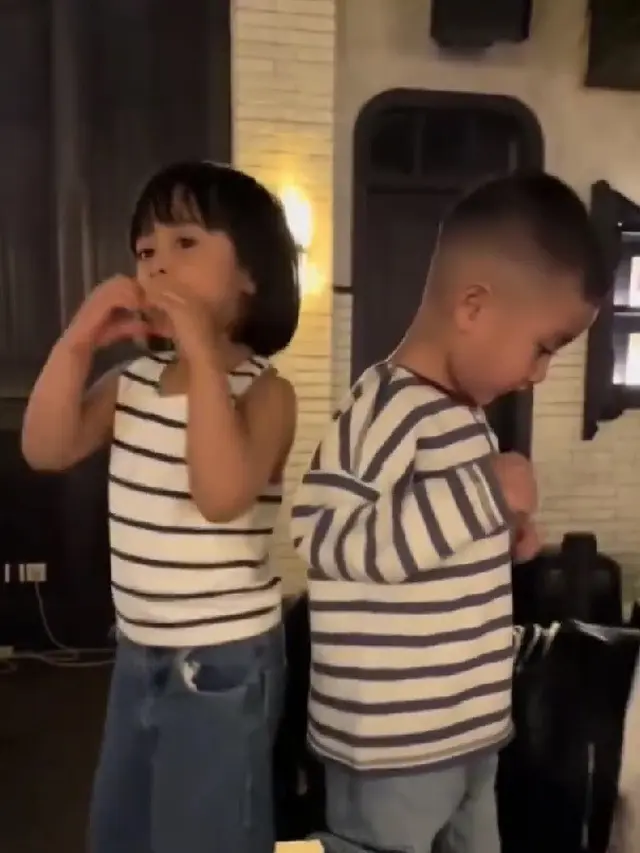 Gemesin! Momen Rayyanza dan Nuna Anak Caca Tengker Joget Velocity Ini Curi Perhatian