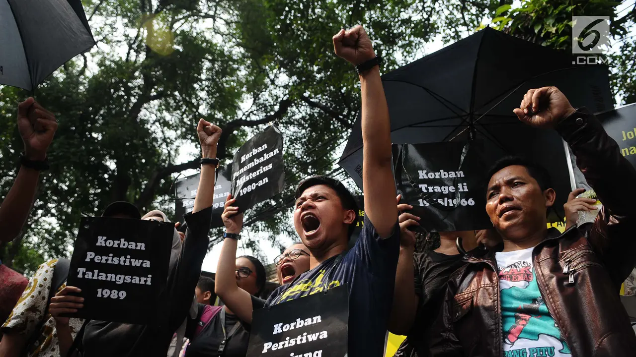 Aktivis Tuntut Penyelesaian Kasus Pelanggaran HAM di Indonesia