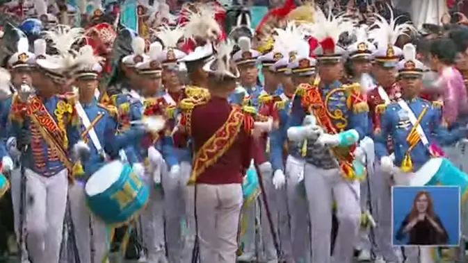 <p>Kirab budaya iringi pengembalian duplikat bendera merah putih dan teks proklamasi dari Istana Merdeka ke Monas, Jakarta Pusat. (Youtube: Sekretariat Presiden)</p>