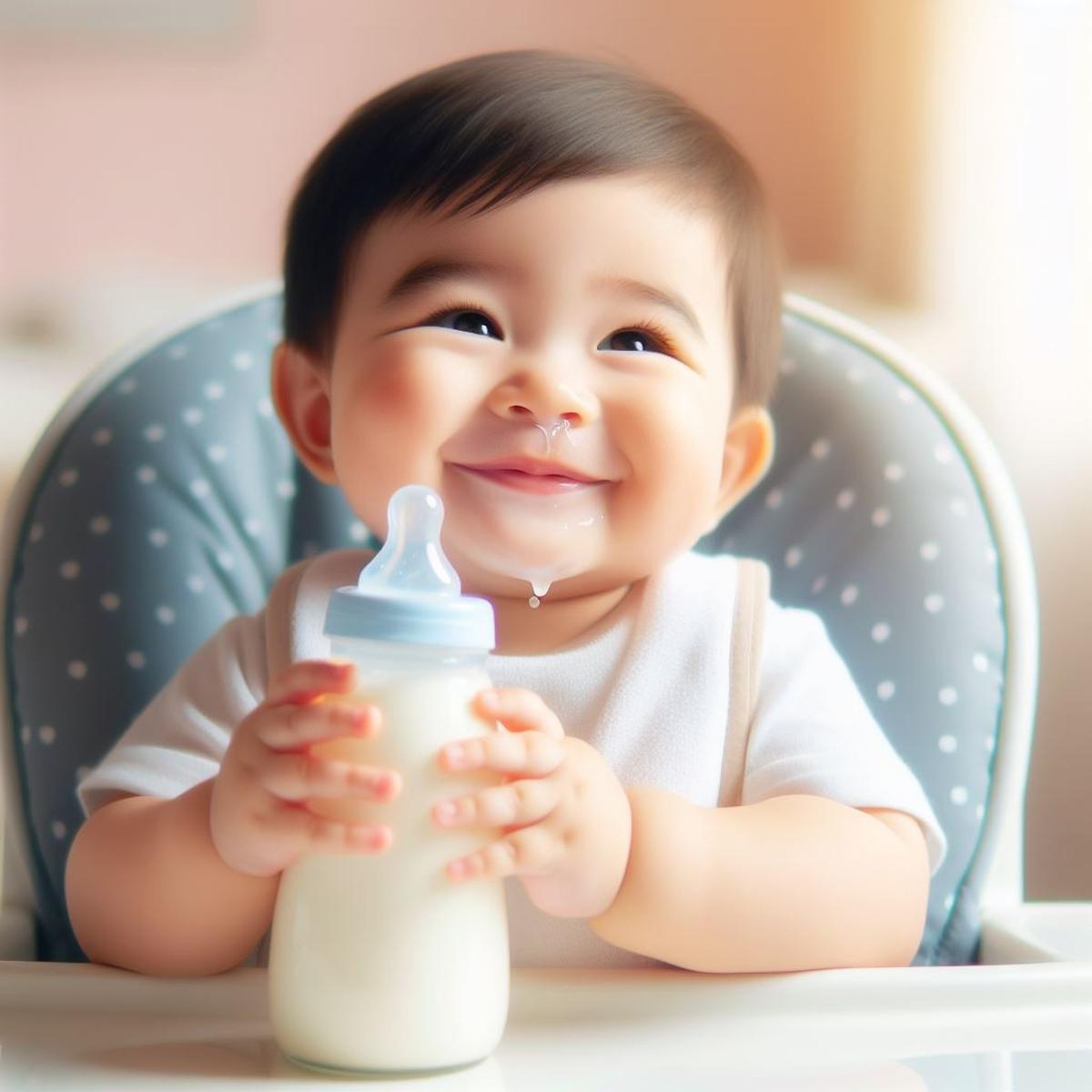 Ilustrasi Bayi Minum Susu