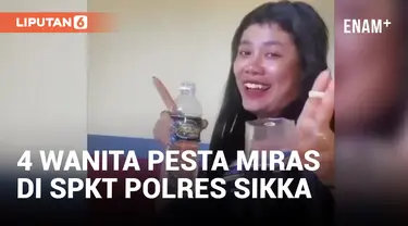 Walah, 4 Orang Wanita Pesta Miras di SPKT Polres Sikka
