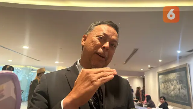 Duta Besar Malaysia untuk Indonesia Syed Mohamad Hasrin Tengku Hussin saat ditemui media usai acara, Senin (25/11/2024). (Liputan6.com/Benedikta Miranti)