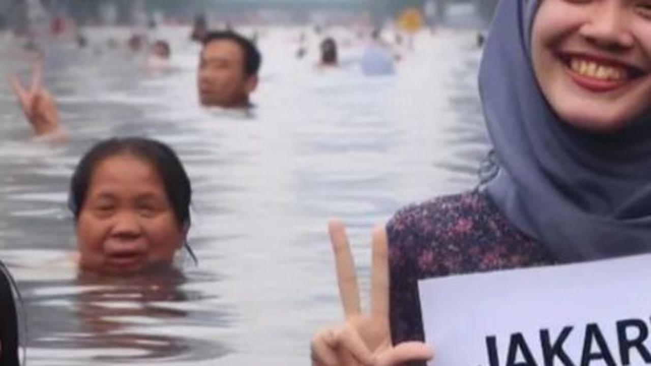 Viral Potret Jakarta di Tahun 2030 dengan Ilustrasi AI, Ibu Kota Digambarkan Tenggelam