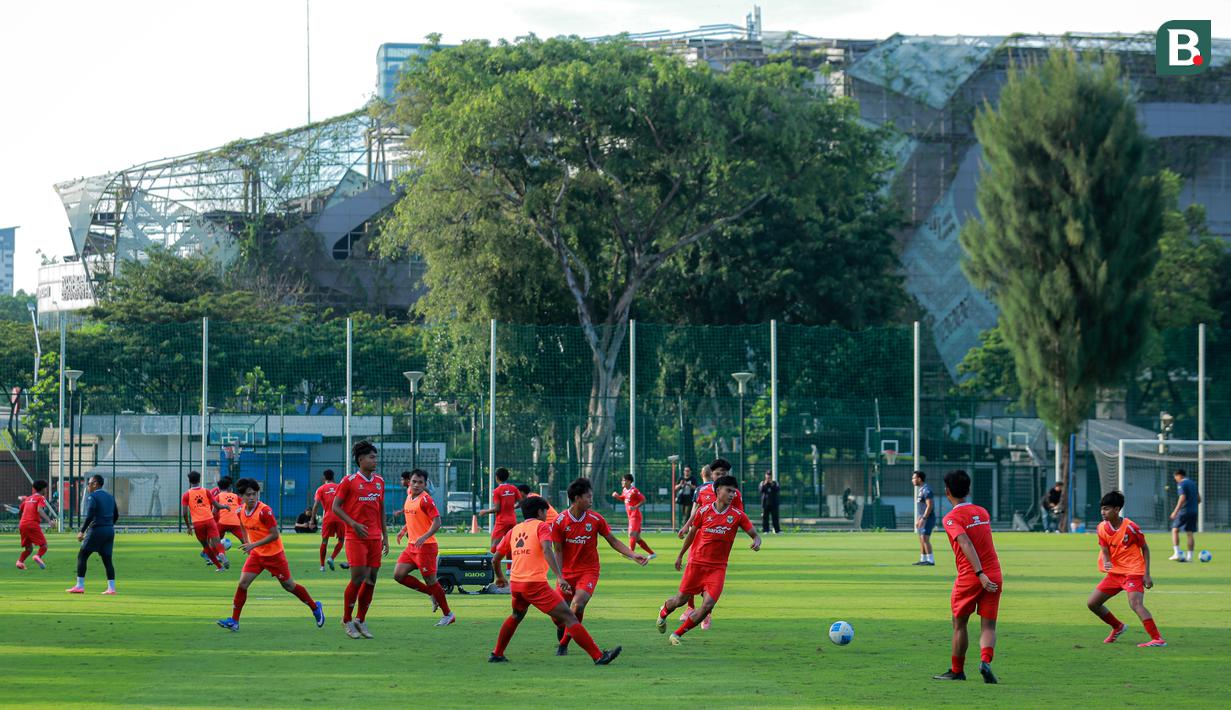 Nantinya, Timnas Indonesia U-17 hanya akan membawa total 23 pemain untuk ajang sepak bola tertinggi kelompok umur se-Asia tersebut. (Bola.com/Bagaskara Lazuardi)