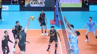 Jakarta Bhayangkara Presisi membungkam Jakarta Garuda Jaya dengan skor 3-0 (25-18, 25-14, 25-17) pada laga kedua Final Four Proliga 2026 di Jawapos Arena Surabaya, Sabtu (4/4/2026). (dok. Proliga)