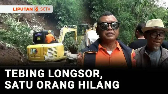 VIDEO: Tebing Setinggi 250 Meter di Subang Longsor, Satu Orang Hilang