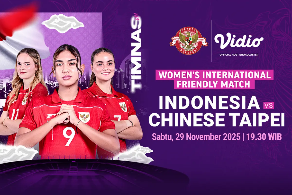 Saksikan Timnas Indonesia Putri vs Chinese Taipei eksklusif di Vidio. (dok. vidio.com)