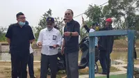 Ketua DPP PDIP bidang Tenaga Kerja, Industri, Infrastruktur Nusyirwan Soejono kunjungi daerah irigasi Pantura, Jawa Barat. (Liputan6.com/Istimewa)