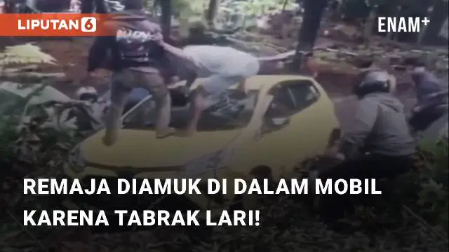 Beredar video terkait warga yang mengamuk sebuah mobil. Kejadian rusuh itu berada di Ternate, Maluku Utara