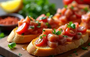 Resep Bruschetta Tuna Pedas yang Renyah dan Praktis