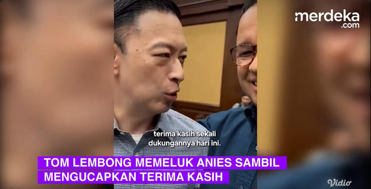 Persahabatan Kental, Senyum Haru & Pelukan Tom Lembong di Ruang Sidang Dengar Anies Baswedan Punya Cucu Pertama