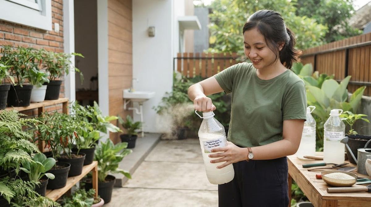 Cara Fermentasi Air Cucian Beras untuk Pupuk Tanaman