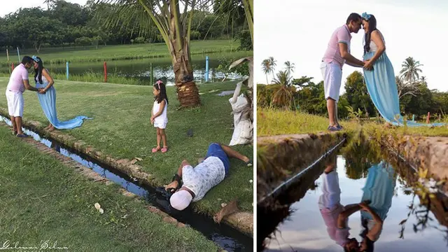 6 Potret Perjuangan Prewedding Unik Ini Bikin Elus Dada