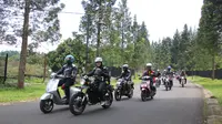 Jurnalis Otomotif Sukses Gelar Touring dan Kampanye Safety Riding