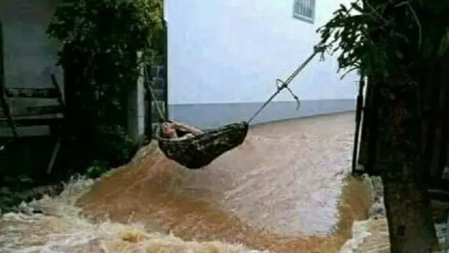 6 Potret Lucu Santai di Tempat Tidur Gantung Low Budget Ini Bikin Ngakak