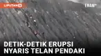 Ngeri! Rombongan Pendaki di Gunung Dukono Berlarian Saat Erupsi
