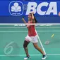 Ganda putri Indonesia Nitya Krishinda Maheswari dan Greysia Polii  melaju ke semi final BCA Indonesia Open Superseries Premier 2015, Jakarta, Jumat (5/6/2015). Nitya/Greysia mengalahkan ganda putri Tiongkok Luo Ying/Luo Yu. (Liputan6.com/Herman Zakharia)