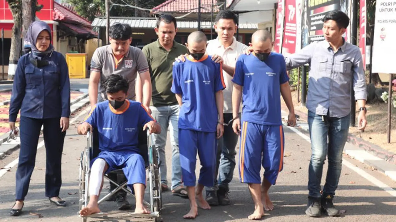 Pelaku Kejahanan Jalanan yang Robek Wajah Korban di Purwakarta Berhasil Diringkus Polisi