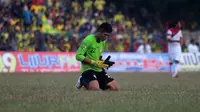 Kiper Martapura FC di Liga 2 2016, Ali Budi Raharjo. (Bola.com/Robby Firly)