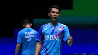 Fajar Alfian/Muhammad Rian Ardianto saat berlaga di babak perempat final Kejuaraan Dunia Bulu Tangkis 2022 yang dihelat di Tokyo Metropolitan Gymnasium, Jepang pada Jumat (26/8/2022). (Foto: PBSI)