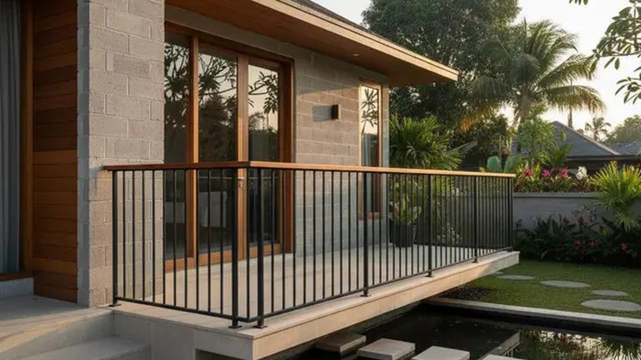7 Contoh Pagar Balkon Rumah, Inspirasi Desain Aman dan Estetis untuk Hunian Modern