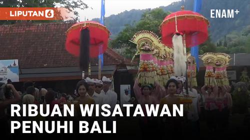 VIDEO: Jelang Tahun Baru 2023, Ribuan Wisatawan Penuhi Objek Ulun dan Tabanan Bali