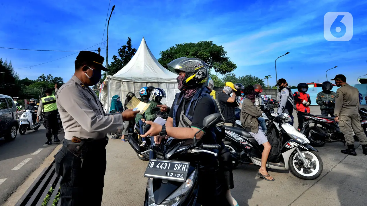 Hari Pertama PSBB Tangerang Raya, Kendaraan Masuk Tangsel Diperiksa