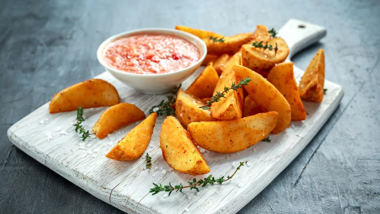 kentang goreng renyah pedas