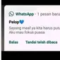 6 Chat Pacar Minta Putus Ini Alasannya Unik, Bikin Geregetan (sumber: Twitter/kegblgnunfaedh)