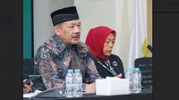 Badan Amil Zakat Nasional (Baznas) akan menyiapkan 22 program untuk menyambut bulan Ramadan 1445 H atau 2024 Masehi, hal ini seperti disampaikan&nbsp;Ketua Baznas RI Noor Achmad dan&nbsp;Pimpinan Bidang Pendistribusian dan Pendayagunaan Baznas RI Saidah Sakwan. (Liputan6.com/Farrel Bima Haryomukti)