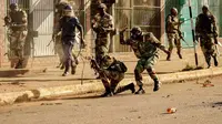 Kerusuhan semakin meluas di ibu kota Zimbabwe, Harare, pada Rabu 16 Januari 2019 (AFP)