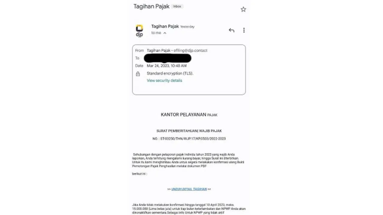 Modus Penipuan Tagihan Pajak